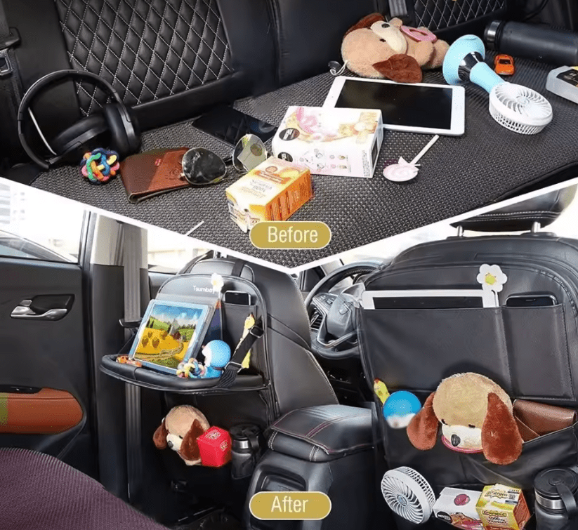 Car Backseat Organizer with Foldable Table - Easy Life
